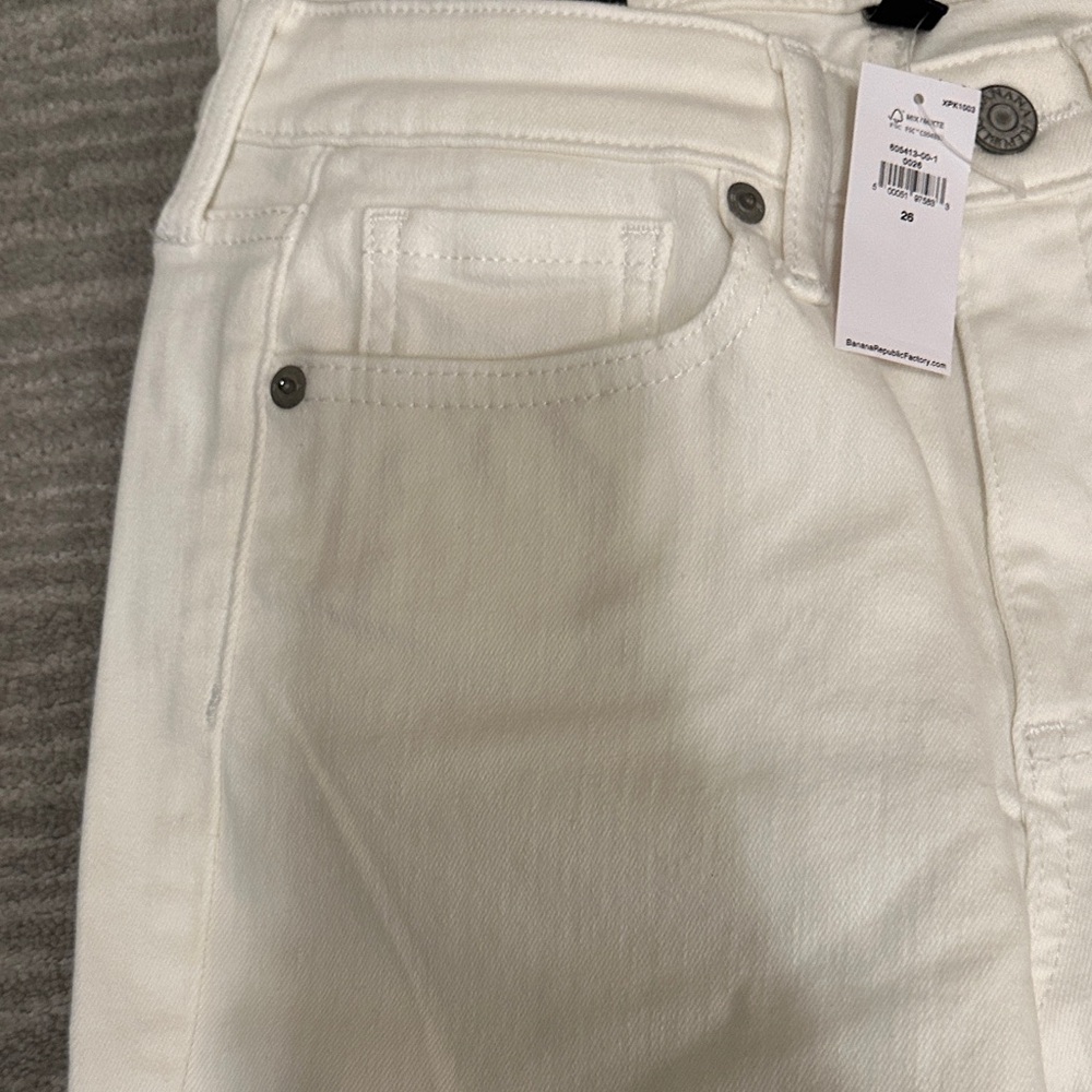 Banana Republic Women's Off-White Skinny Jeans - Picture 5 of 7